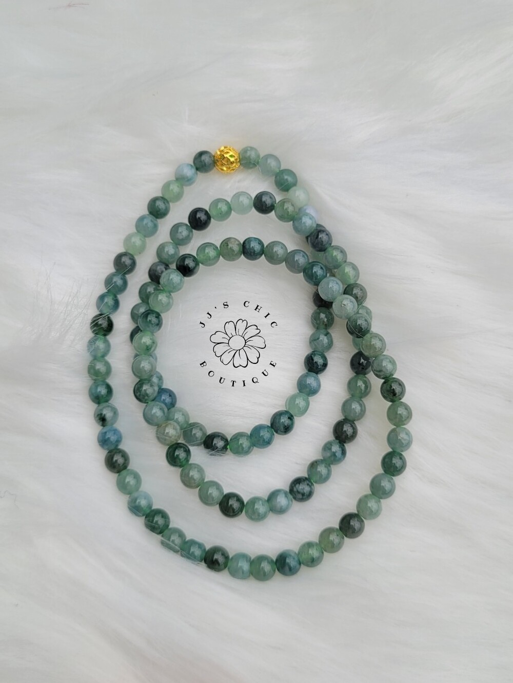 Guatemala Jade Necklace- #J031 - Picture 3 of 3